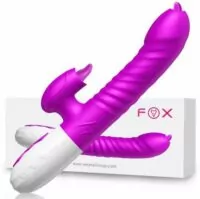 BigLove FOX - Vibrador Rabbit Vai e Vem com Simulador de Sexo Oral