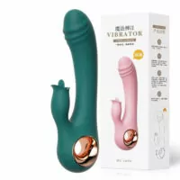 Vibrador Feminino Rabbit com Estimulação de Ponto G e Língua Vibratória - Orion
